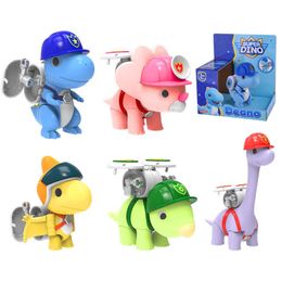 Transformation toys Robots Mini Super Dino ABS Deformation Dinosaur Toys Action Figures SuperDino Dean/Cera/Ben Rescue Toy for Children Gift 231219