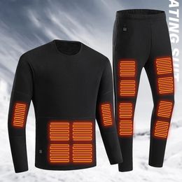 Men's Thermal Underwear 22 Areas Winter Heated Underwear Men Women Heated Vest Motorcycle Winter Thermal Underwear Heated Clothing Heating Jacket 231220