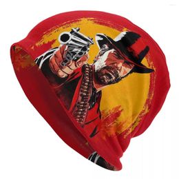 Berets Red Dead Redemption 2 RDR2 Cap US West Cowboy Hip Hop Adult Street Skullies Beanies Hat Summer Warm Dual-use Bonnet