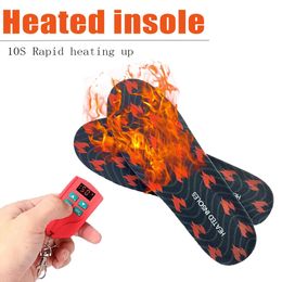 Shoe Parts Accessories Heated Insoles for Men and Women Rechargeable Winter Wireless Remote Control Precision Temperature Control Ski Insoles 231219