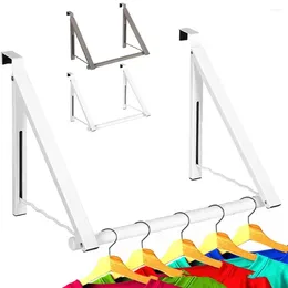 Hangers Heavy-duty Clothes Rack Foldable Hanging Bracket Versatile Wall-mounted For Balcony