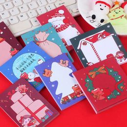 7pcs Cartoon Christmas Memos Notes Paper Office Daily Sticky Student Stationery School DIY Notepads 231220