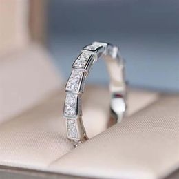 Luxruious quality punk ring with diamond in 18k rose gold plated and platinum color for women wedding jewelry gift315S