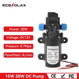 Other Faucets Showers Accs ECGSOLAX DC Pump 12V 15W 30W 0142 Motor Water High Pressure Diaphragm Self Priming 3Lmin Automatic Flow Switch 231219