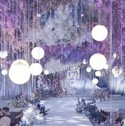 Creative wedding ceiling decoration PVC round ball background props backdrop stage wedding decoration 140