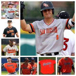 College Noah Kendrick sam houston bearkats baseball jersey Customized any name any number all stitched Coltin Atkinson Rome Shubert Robbie Spencer Hunter Autrey