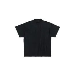 Men's T Shirts BLCG LENCIA Mens Summer Oversize Cotton Fabric Crystals T-shirt Unisex Washed Vintage Tops BL1112