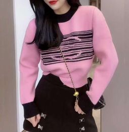 Womens Brands Designers Sweater Pink Letters Pullover Men S Hoodie Long Sleeve Sweatshirt Embroidery Knitwear Winter Clothes 2023 CC 9885ESS