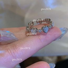 Designer Ring Cat's Eye Stone Love Ring~Super Immortal High Grade Zircon Light Luxury Cold And Indifferent Wind Instagram Unique Design