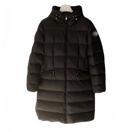 2023 New Winter Hooded Women's Down Jacket Casual Fashion Designer Neck Armband Coat coat Outdoor Winter Warm Jacket Size 1--4