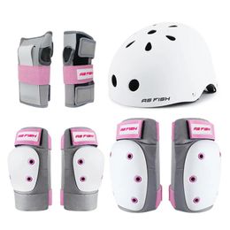 Elbow Knee Pads Professional Sports Roller Skating Protective Gear Knee Elbow Support Wrist Guard Helmet Set Skateboard Protector for Kids Adult 231219