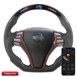 100% Carbon Fiber Steering Wheel Compatible for Nissan Altima LED Display Car Styling