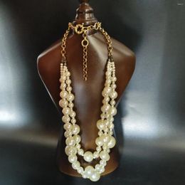 Chains Vintage Multi-layer Wrapped Grape Bead Pearl Necklace Fashion Atmospheric Accessory