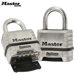 Door Locks Master Lock 1174 Password ProSeries Stainless Steel Antitheft Waterproof Padlock Home Dormitory Outdoor Combination 231219