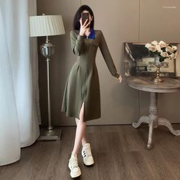 Casual Dresses Elegant And Pretty Women's Autumn Winter Female Woman 2023 Luxury Arrivals Long Sleeve Clothing For Women