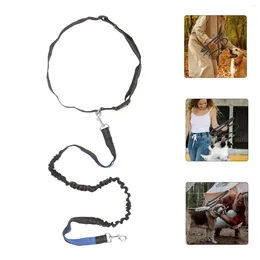 Dog Collars Leash Walking Belt Waist For Running Large Pulling Rope Hand Free Pet Polyester