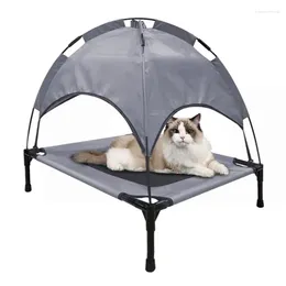 Cat Carriers Elevated Dog Bed With Canopy Raised Removable Cot Shade Portable Anti-Slip Tent Heavy Duty Outdoor Beach