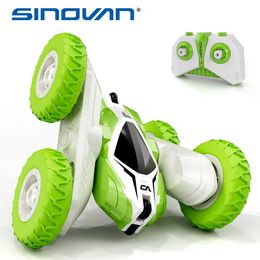 ElectricRC Car Sinovan Mini RC car Stunt Car Toy 2.4GHz Remote Control Car Double Sided Flips 360° Rotating Vehicles Toys Gifts for Kids 231219