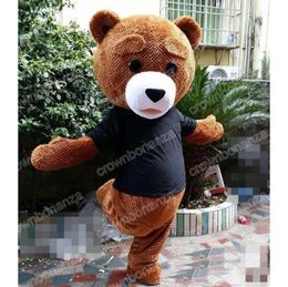 2024 New lovely teddy bear Mascot Costumes Halloween Cartoon Character Outfit Suit Xmas Outdoor Party Festival Dress Promotional Advertising Clothings