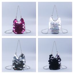 Bridal Wedding Purse Party Prom Rhinestone Shoulder Chain Handbag Ladies Metal Sequin Hand Woven Women's Evening Clutches Bag FMT-4134