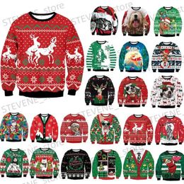 Men's Sweaters Men Women Ugly Christmas Sweater Funny Humping Reindeer Climax Tacky Christmas Jumpers Tops Couple Holiday Party Xmas Sweatshirt T231220