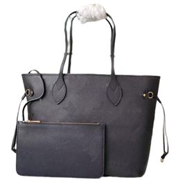 7A High quality designer bag women Stuff Sacks handbags ladies composite bags lady Shopping Bags shoulder tote bag designer female wallet Leather 2-piece set