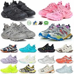 Designer Track 3.0 Sapatos Casuais Paris 18ss Tess.s.Mens Womens Triplo Branco Preto Rosa Cinza Bege Laranja Azul Tênis Faixas 3 Plataforma Tess Trainers Shoe