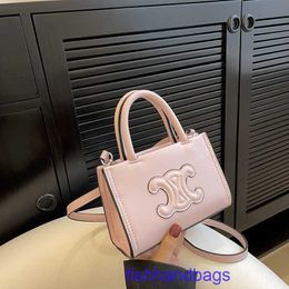Luxury Designer tote Bags Celins's online store Leisure and Fashionable Handheld Small Square Bag for Womens New 2023 Summer Popular With real logo