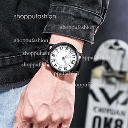 HBP Mens Brand Quartz Watches Casual Bracelet Wristwatches Arabic Numeral Dial Leather Strap Montres De Luxe