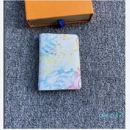 Compact POCKET ORGANIZER M60502 Men's Designer Card Holder Fashion Short Multiple Wallet Key 20223154