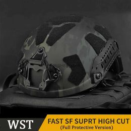 Climbing Helmets New FAST Helmet Airsoft Military Full Protective Version Tactical Helmet Outdoor Shooting Hunting CS Wargame Cycling Equipment