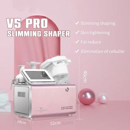 Fashion Design V5Pro 40Khz Cavitation Lipolytic Fat Removal Vacuum Led RF HIFU Skin Tightening Wrinkle Remove 3 in 1 Body Massager