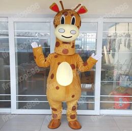 Halloween Giraffe Mascot Costume Cartoon Anime theme character Unisex Adults Size Advertising Props Christmas Party Outdoor Outfit Suit