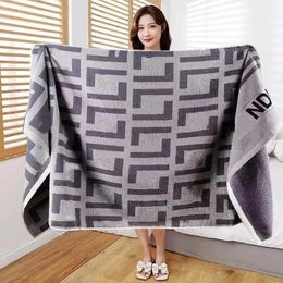 Towel Womens Bath Towel Designer Towels Household Cotton Pure Cotton Water Absorption And Quick Drying Hair Shawl Mens Towels Coral Velv