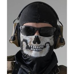 Masken Kabeljau: MW2 Ghost Skull Balaclava Ghost Simon Riley Face War Game Cosplay Mask Protection Schädel Muster Balaclava Maske