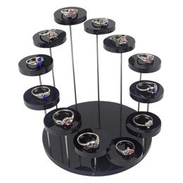 Acrylic Decoration Stand Ring Jewellery Three-tier Round Three-dimensional Rotating Display Dessert Cake Other Home Decor227O