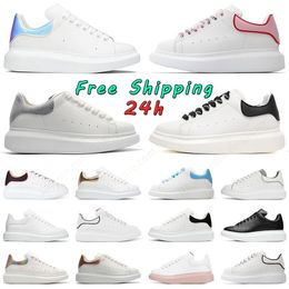 Freeshipping youth mens womens casual shoes designer platform black and white leather sneakers oversized vintage beige red grey pink Lazy Shoelaces No Tie Trainers