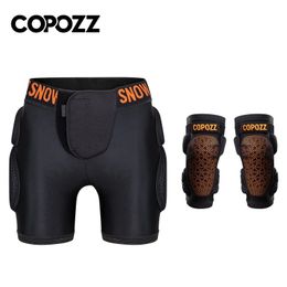 COPOZZ Children Protective Hip Pad Skiing Snowboard Protection Shorts Drop Resistance Roller Skate Butt Pad Pants Protecter 231219