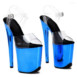 Sandals LAIJIANJINXIA 20CM/8Inch PVC Upper Sexy Exotic Women/Girl Platform Fashion High Heels Pole Dancing Shoes 006