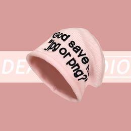 Winter Hats Knit Beanie Cap with Plush Brim for Women Embroidery Logo Acrylic Beanie for Women and Man