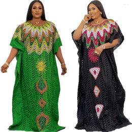 Ethnic Clothing 2024 African Print Dresses For Elegant Women Muslim Abaya Boubou Dress Dashiki Traditional Femme Musulmane Dubai Moroccan