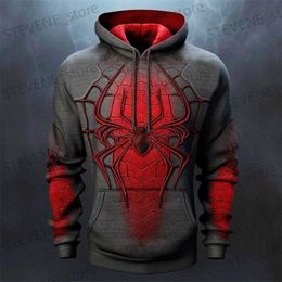 Men's Hoodies Sweatshirts Funny 3D Spider Printed Hoodies For Men Fashion Oversized Sweatshirts Hip Hop Trend Harajuku Clothes Autumn Pullover Casual Tops T231220