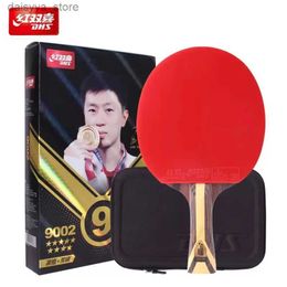 Table Tennis Raquets DHS 9 Star Table Tennis Racket Professional 5 Wood 2 ALC Offensive Ping Pong Racket with Hurricane 3 Hurricane 8 Sticky RubberL23118