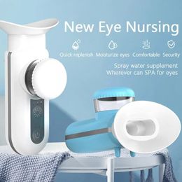 Eye Massager Care Nano Sprayer Face Humidifier Steam Machine Instrument Atomization Color Moistening SPA Relieve Pure Fatigue V8J5 231219