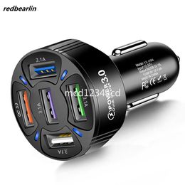 35W USB Car Charger QC 3.0 7A Fast Charging Car Phone Charger For iPhone 12 13 14 15 Pro Xiaomi Huawei Samsung S22 S23 M1 With Retail Box