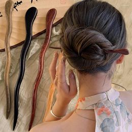 Hair Clips Vintage Wood Sticks Pins Hairwear Hairpins Head DIY Handmade Wooden Jewelry Accessories Ornaments For Women