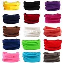 2016 Solid Colors Cycling Face Mask Racing Tube Scarf Bandana Head Neck Gaiter Warmer Snood Bicycle Riding Plain Headwear Beanie238U