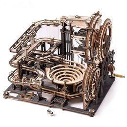 3D Puzzles Wooden Puzzle Games Assembly Marble Night City Waterwheel Model Toys for Children Kids Birthday Christmas Gift 231219