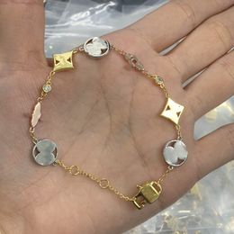 Luxury designer Like elegant ladies bracelet gold silver luis fashion V letter L pendant bracelet vuttonity wedding high quality Jewellery KL2h