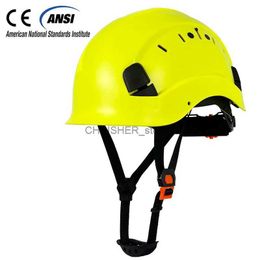 Climbing Helmets CE Safety Helmet For Engineer ABS Hard Hat For Men Vented Industrial Work Head Protection For Earthquake Outdoor